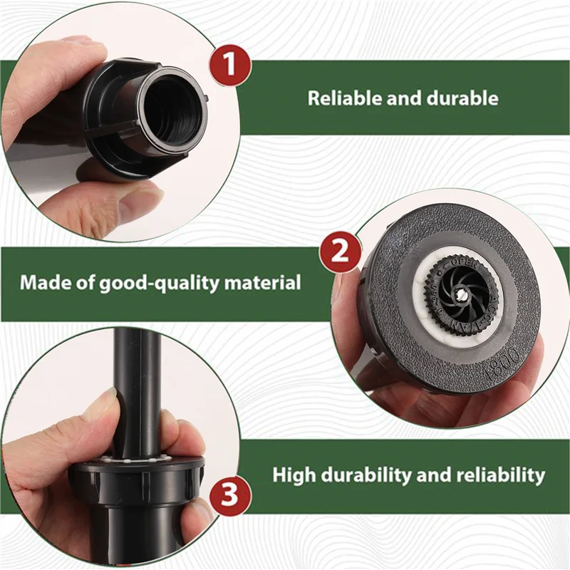 

【Off-Shelf】32Pcs Professional -Up Sprinkler Adjustable Spraying Distance In 3- 6M For Grassland/Garden/Lawn Sprinkler Irrigat