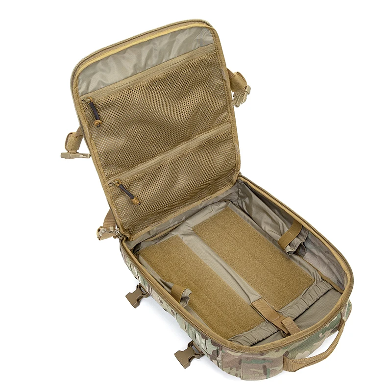 Nylon Tactical Backpack, Molle Plate Carrier Bag, Light Weight, Hiking Rucksack, Compatible with Tactical Vest, 1000D