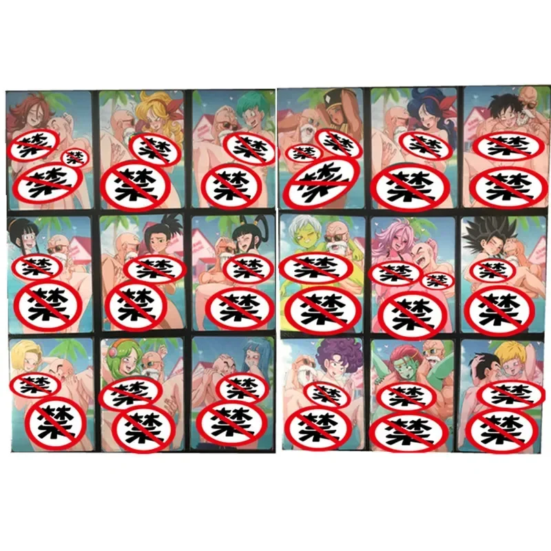 

18pcs/set Anime Dragon Ball Bulma Kiki Android No. 18 ACG Sexy Nude Card Toy Hobby Classic Game Gift Collection Anime Cards