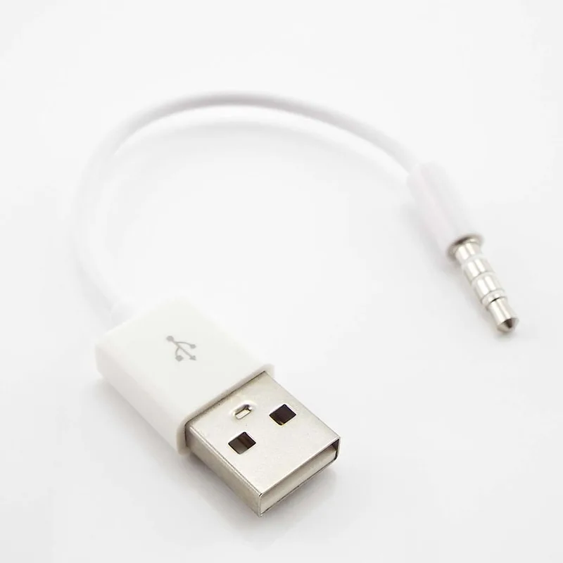 3.5mm Jack 4 Pole Male Plug Connector to USB 2.0 type A Male Cable Adapter 15cm Date Line for Car Device MP3/MP4 Headphone F1