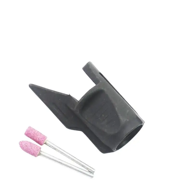 Electric Grinder Chamfer Adapter Tool Kit Corundum Grinding Head Sharpener Accessory For Metal Polishing Deburring