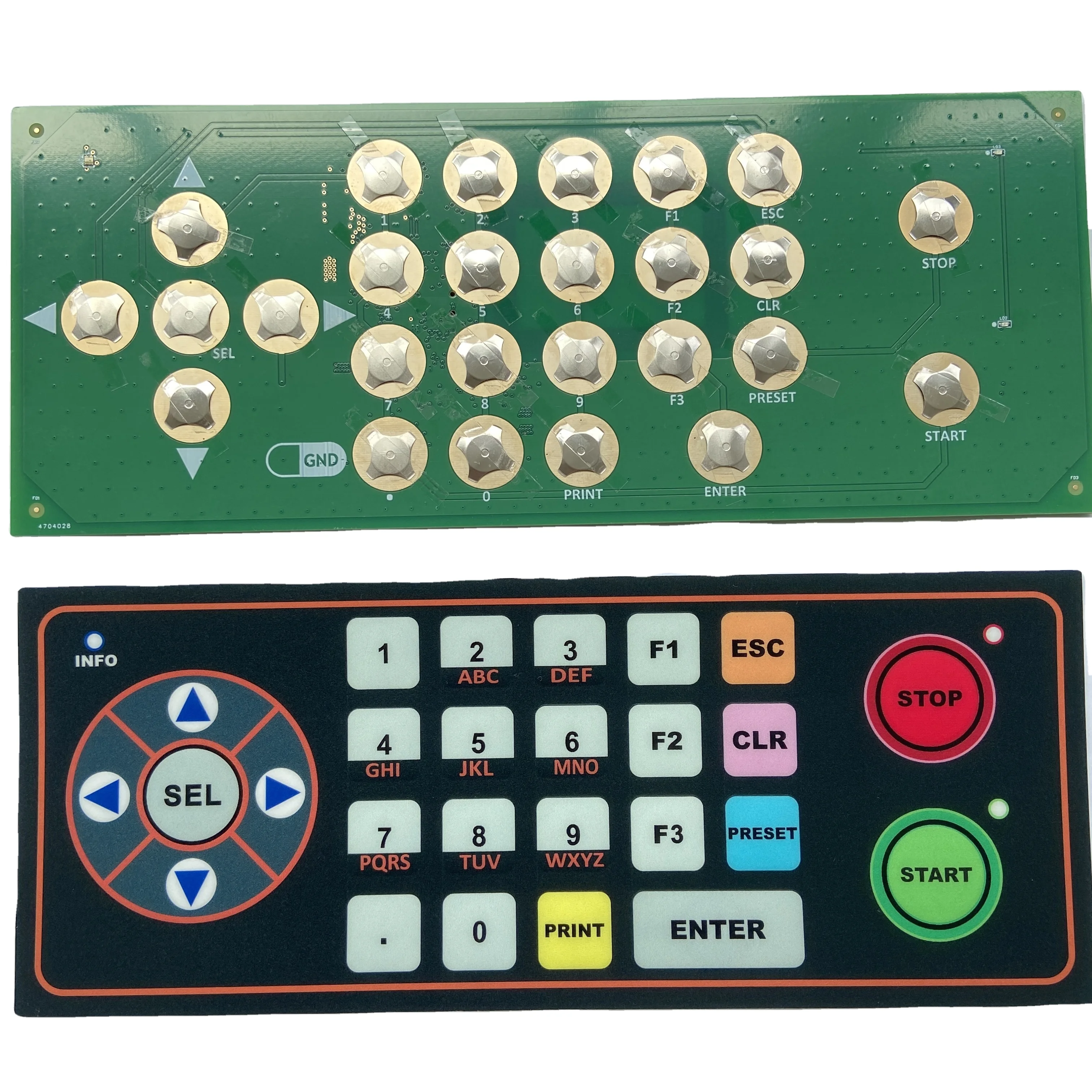 Membran Keypad with PCBA Used on Flow Computer