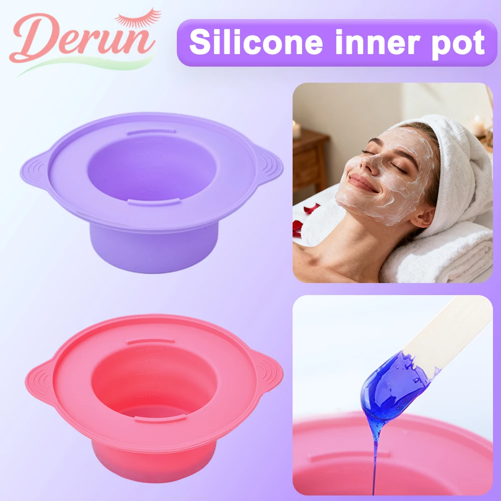 Silicone Wax Pot Soft Heat-Resistant Silicone Replacement Bowl - Reusable Wax Melting Bowl for Wax Warmer & Hair Removal