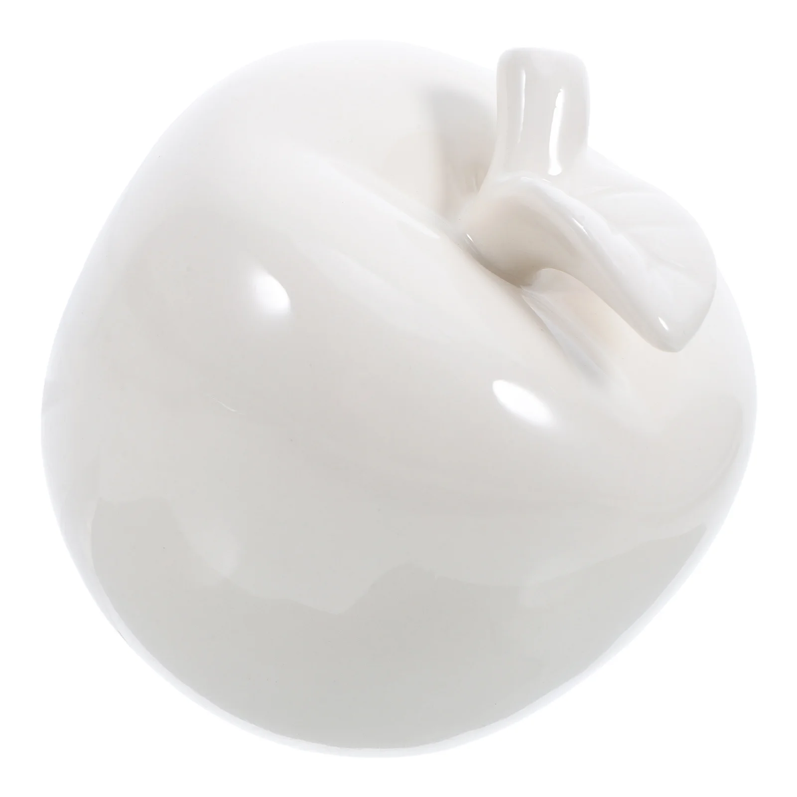 

1Pcs Apple Ceramic Ornament Sturdy Xmas Home Decor Tabletop Desktop Decoration Party Decorative Adorn Ceramic Ornament