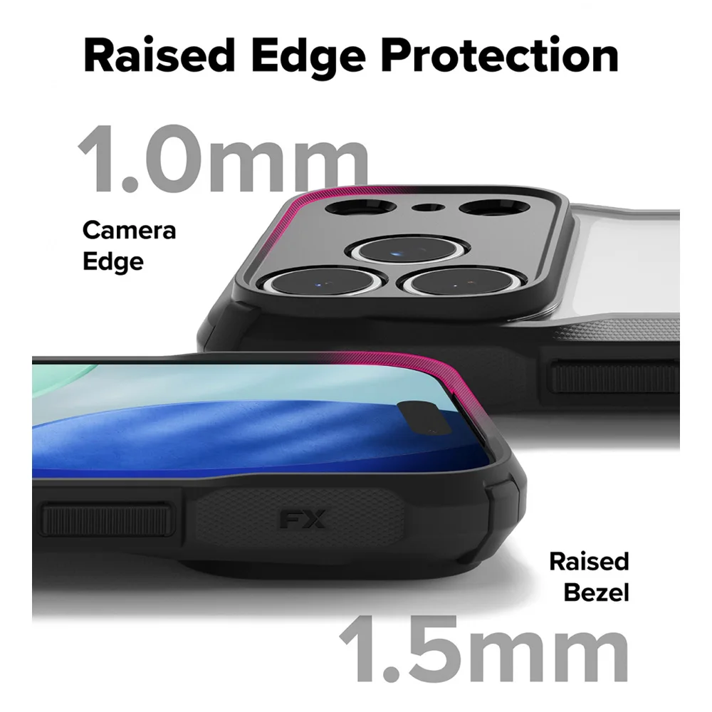 Etui Ringke Fusion-X kompatybilne z iPhone 17 Pro, twarda obudowa, odporna na wstrząsy, miękka ramka z TPU, ochraniacz na telefon iPhone. — zdjęcie produktu 6