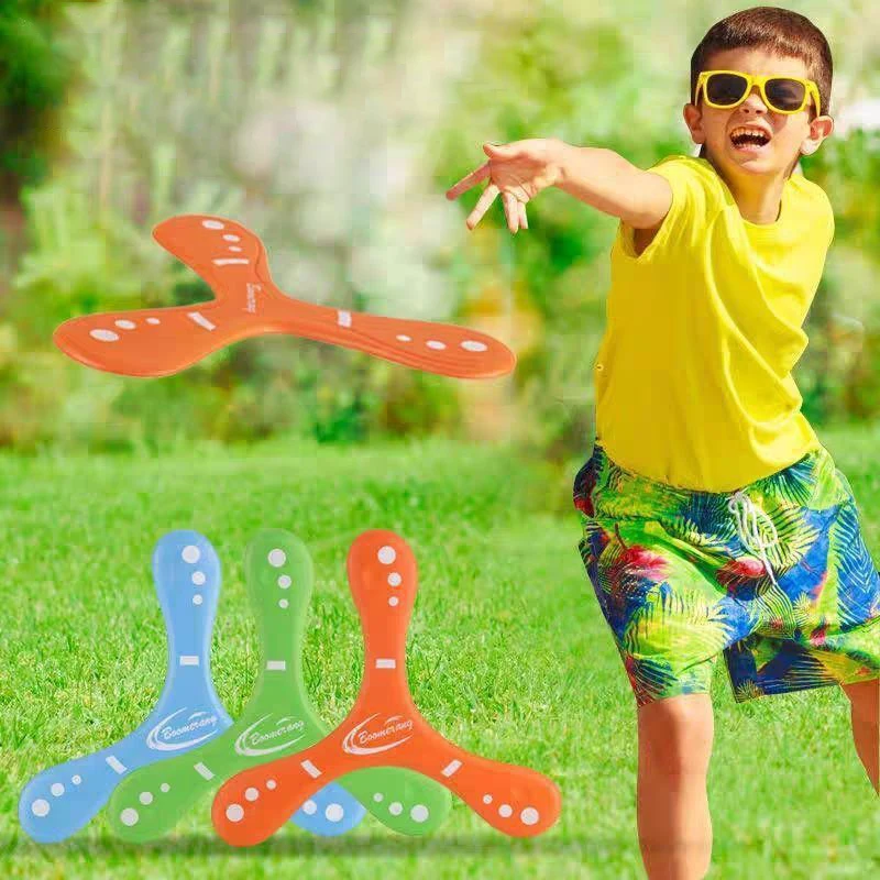 Children Soft Boomerang Oversized Thickened Three-leaf Cross Outdoor Toys Adult-kids Interactive Sports for Puzzle Decompression