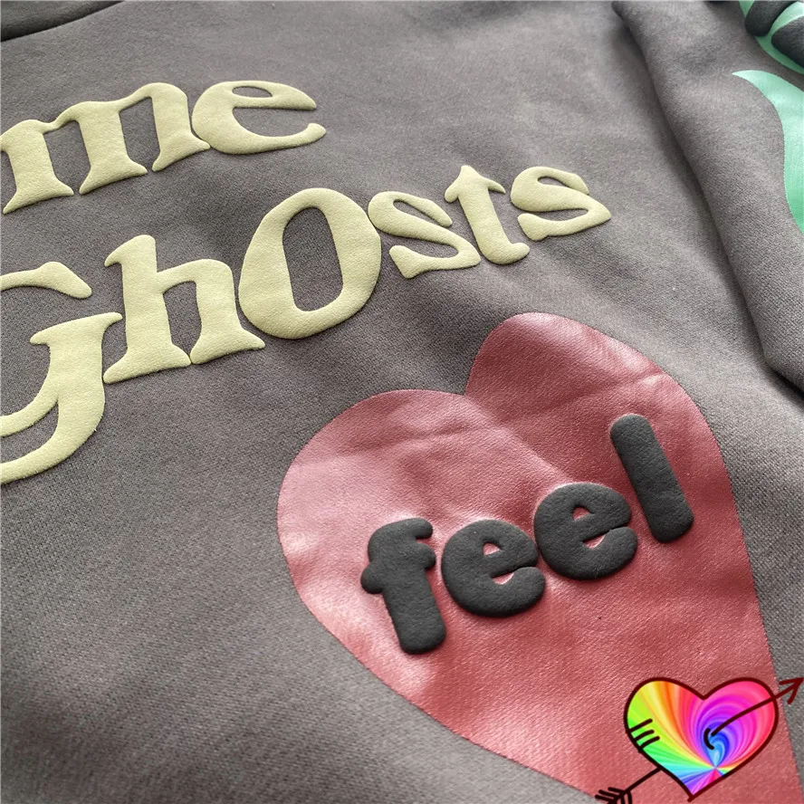 3D Foam Print Heavy Fabric Kanye West Hoodies Men Women 1:1 Lucky Me I See Ghosts Hoodie Kids See Ghosts Hooded Ye Sweatshirts