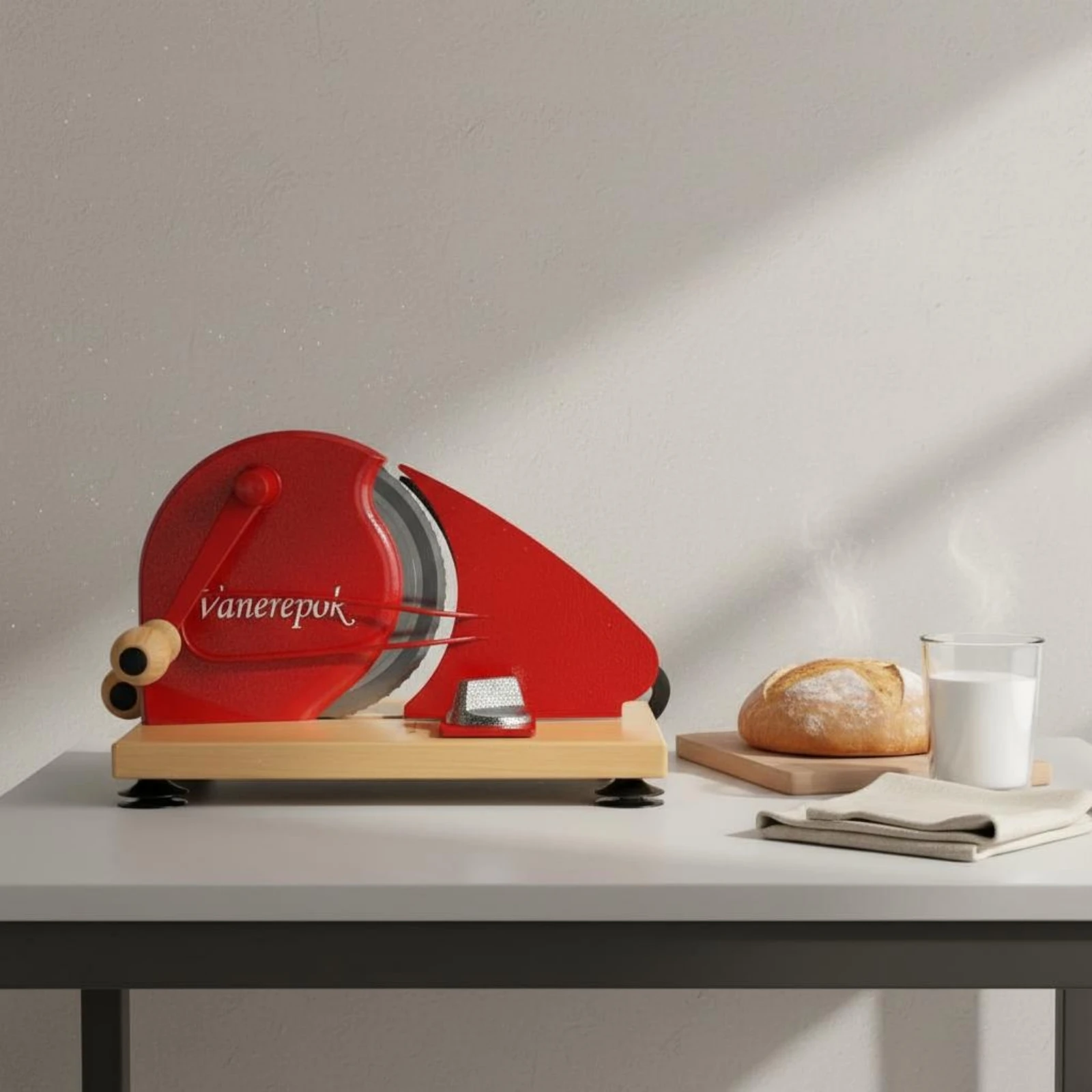 Manual Bread Cutter Sturdy Cast Iron Bread Slicing Guide Kitchen Tool Easy to Use Stainless Steel Blade for Bakery