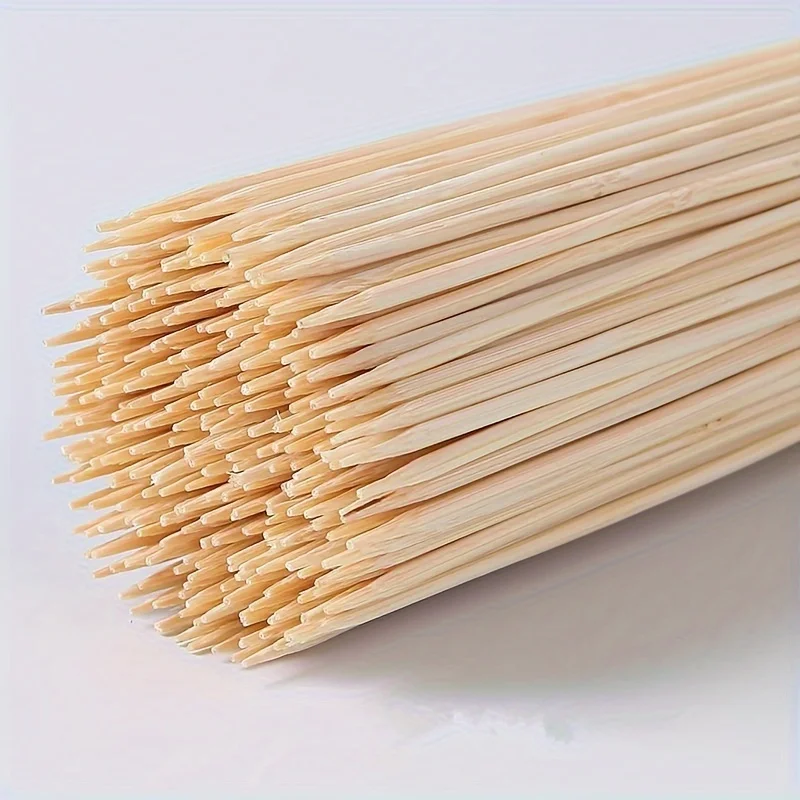 Spiedini per barbecue usa e getta da 500 pezzi Spiedini di bambù Spiedini di bambù naturale Spiedini per barbecue Accessori per barbecue da cucina e feste
