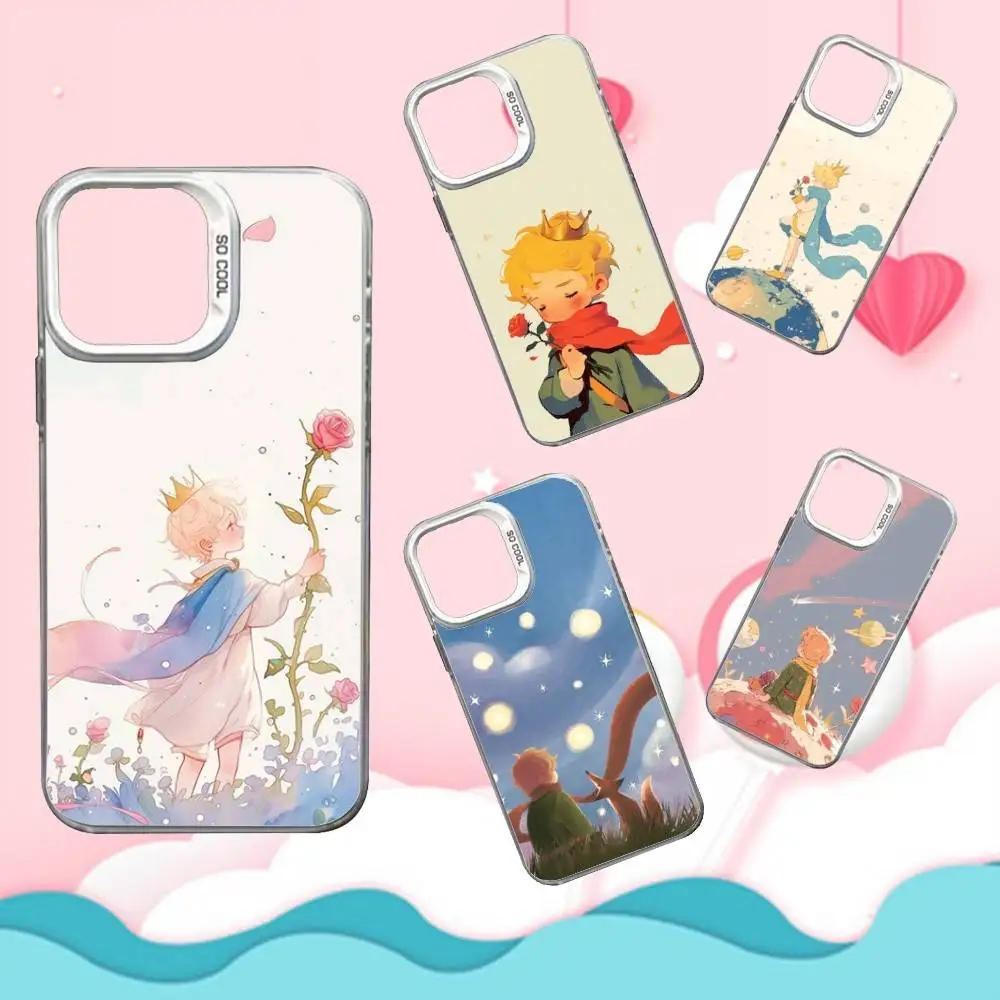 

L-little P-Prince Phone Case For iPhone 16,15,14,13,12,11,Mini,Pro,SE,MAX White Matte Shockproof Cover