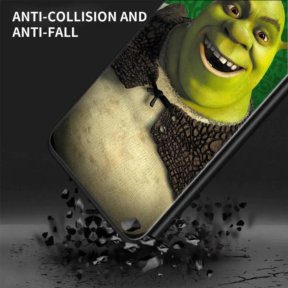 Casing kartun lucu Shrek Art, pelindung telepon lembut untuk Samsung Galaxy A13 4G A21S A13 A14 A23 A24 A01 A02 A03 A04 S A11 A12 A32