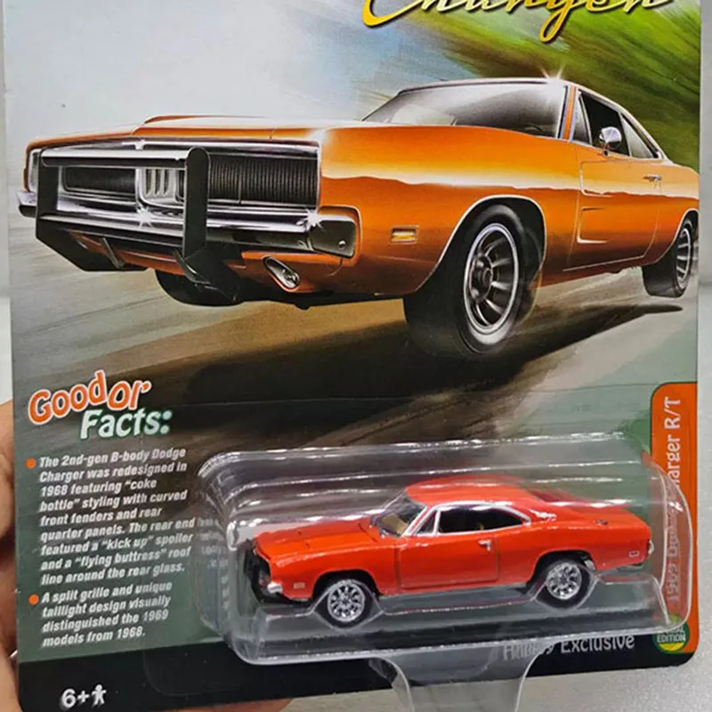 JL 1:64 Country Charger-1969 Charger R/T Alloy Simulation Car Model Static Collection Decorated Holiday Gifts Toys