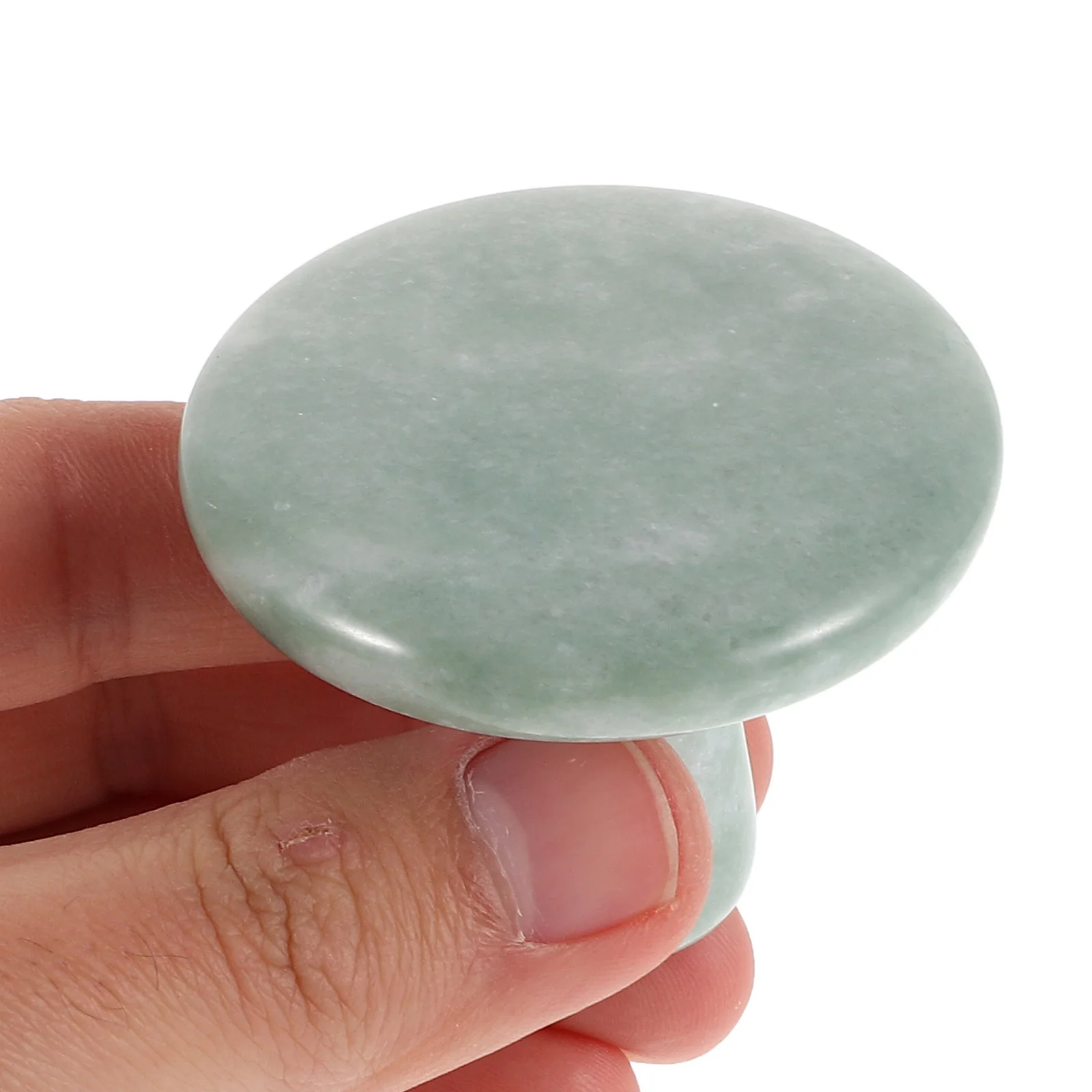 Jade Paddestoelvormige Gua Sha Natuursteen Gezichtsmassage Tool Lichaamsschraper Hot Stone Warmer Ontspanning Schoonheidsverzorging Accessoire