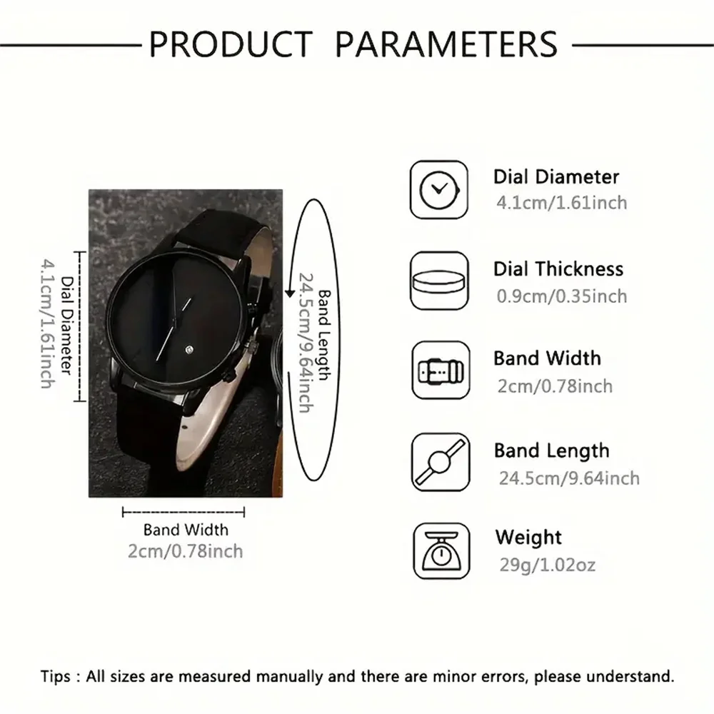 2 pieces of fashionable quartz watch for men and women, suitable for women to wear