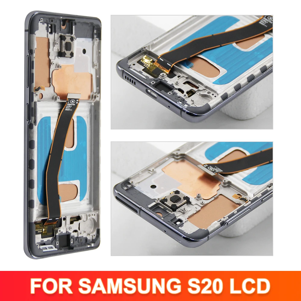 S20 5G TFT Quality Display for Samsung S20 5G G981 G981F SM-G981F/DS Lcd Display Touch Screen with Frame Digitizer Assembly