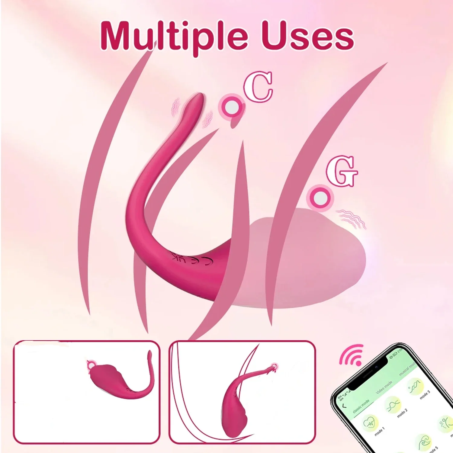Wireless Vaginal Egg Vibrator App Control G Spot Anal Vibrating Massager Wearable Stimulator Adult Sex Toy for Couples view 5