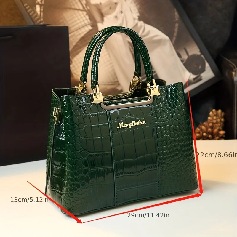 New Mother Bag 2024 new fashion alligator design atmospheric middle-aged ladies bag light luxury brand handbag