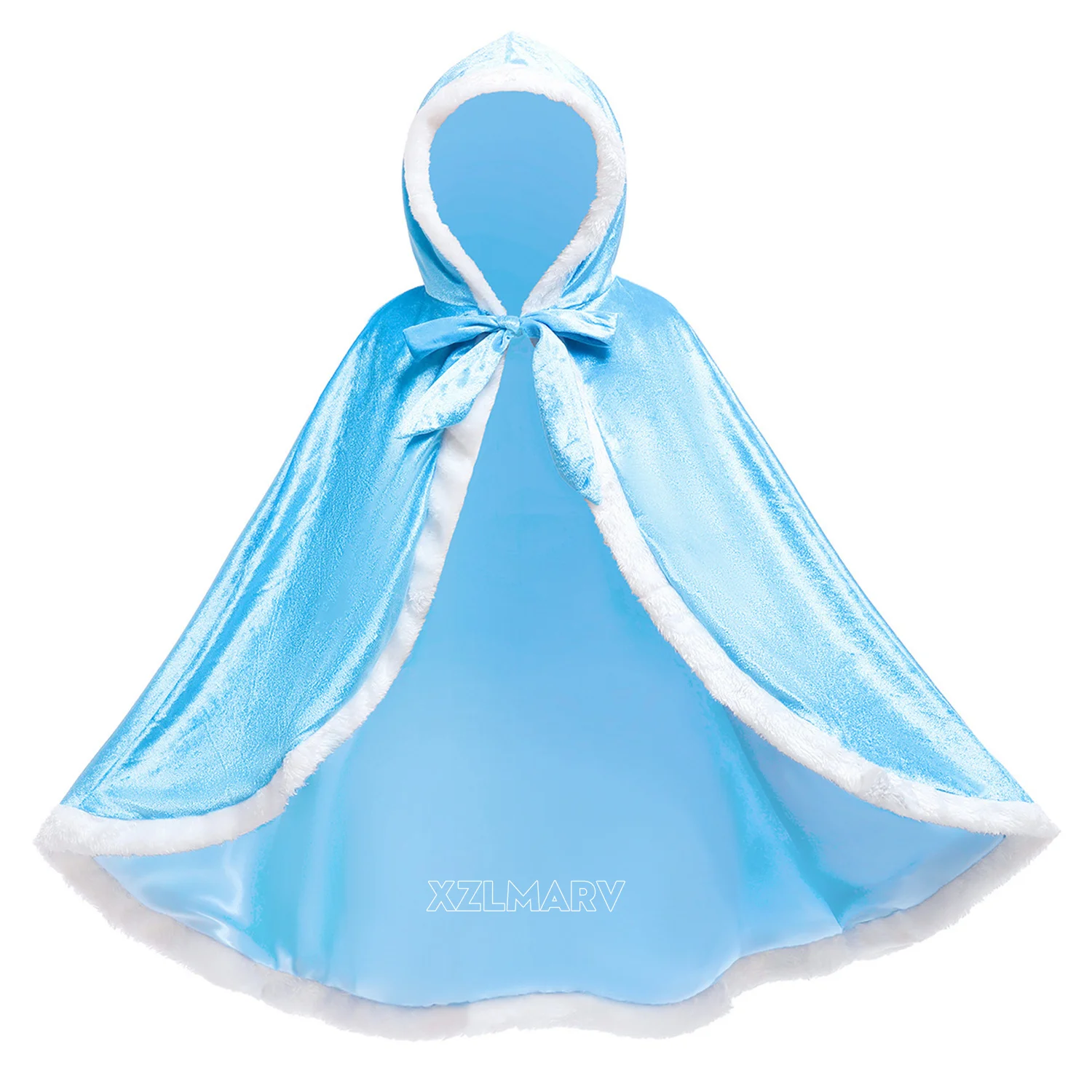 Kids Girls Princess Costume Cloak Hooded Anna Elsa Cape Aurora Rapunzel Fancy Party Mantel Clothes Children Party Accessories