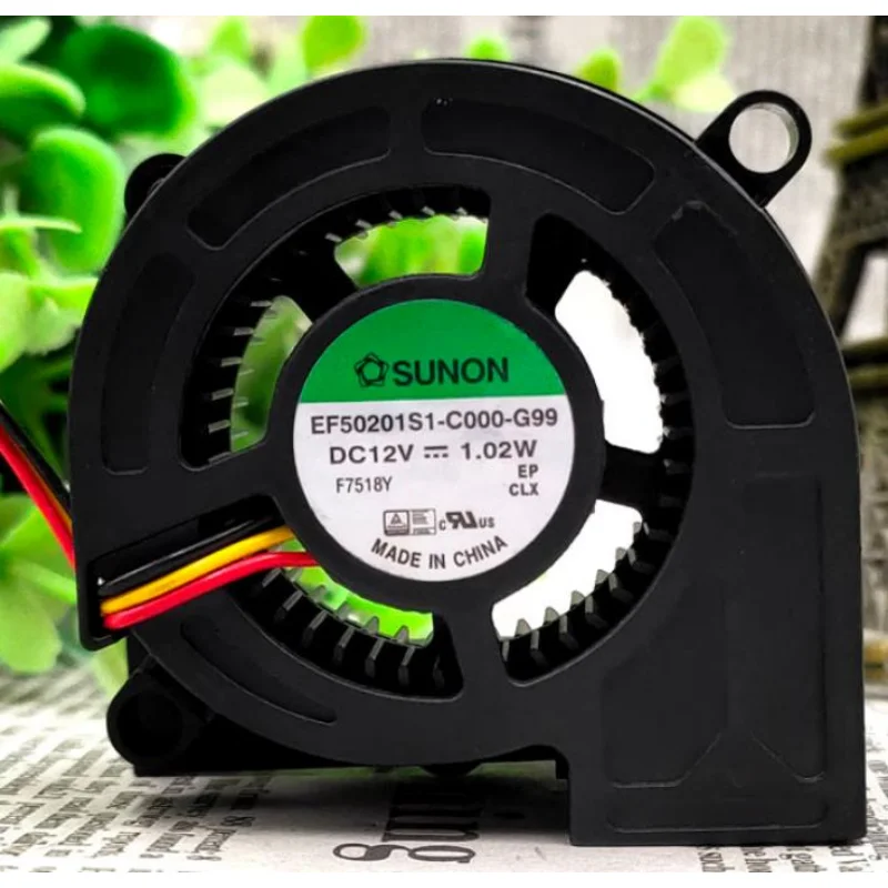 

New CPU Fan for TAJUN EF50201S1-C000-G99 12V 1.02W Maglev Centrifugal Turbine Cooling Fan 5020 50*50*20MM