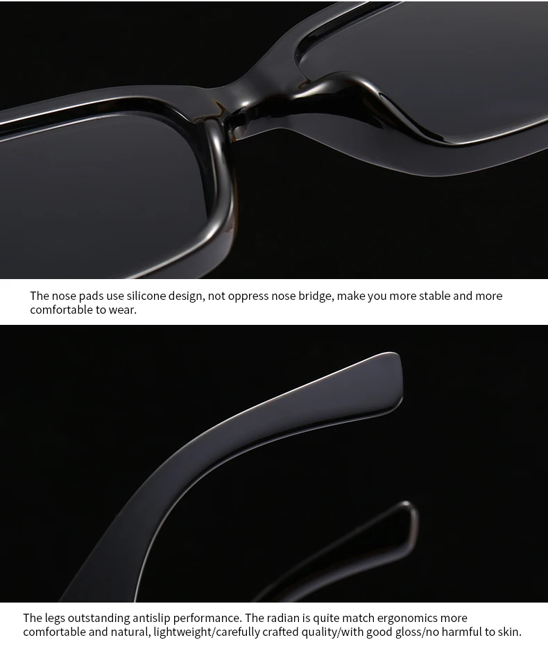 التجارة الخارجية عبر الحدود شعبية النظارات الشمسية الحديثة الأوروبية والأمريكية الشارع التصوير Ins شعبية نموذج مربع النظارات الشمسية للنساء 9153