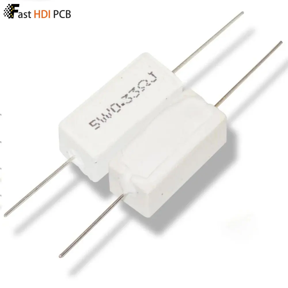 5W Cement Resistor 0.1R-100K Ohm, ±5% Wirewound Axial Ceramic Power Resistor, 0.05R 1R 10R 47R 100R 1K 10K 100K LED Light Box