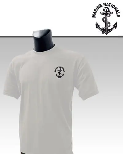 French Marine Nationale Army Men T-Shirt Short Sleeve Casual 100% Cotton Mens T Shirts