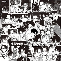 65pcs Attack on Titan Levi Ackerman Stickers Decals Laptop Car Motorcycle Notebook Cool Decoration Sticker Kids Classics Toys