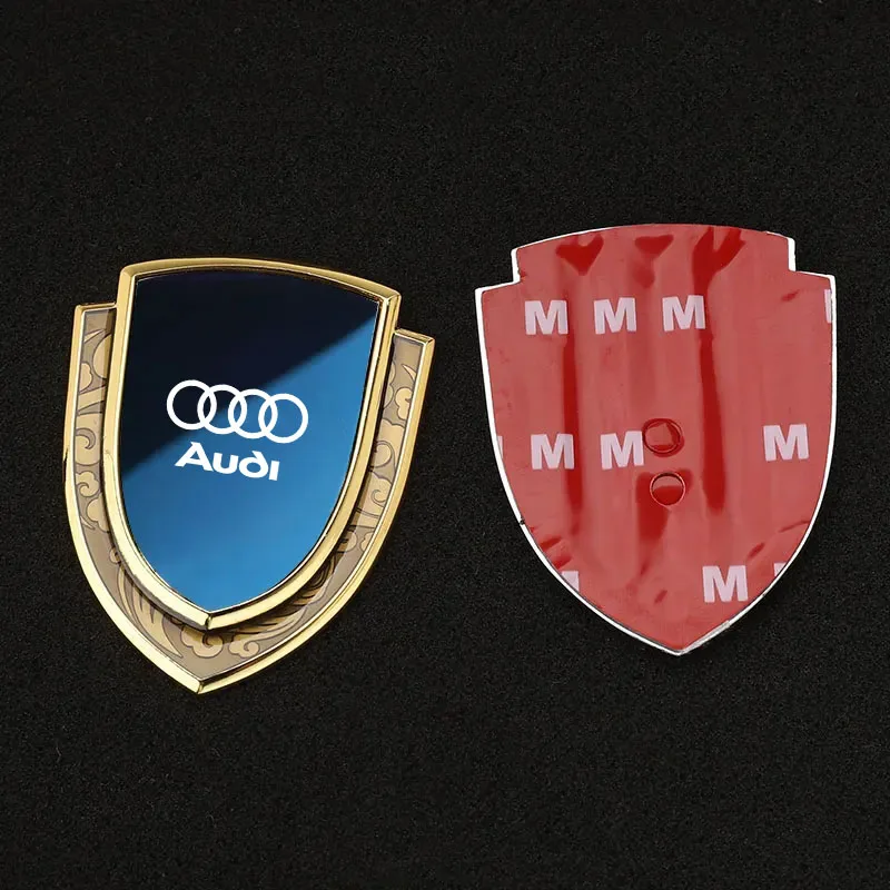 

Metal Sticker Car Body Trunk Decoration Sticker Shield Shape Car Accessories For Audi S Line RS A3 A6 C7 A4 B8 8P B6 A5 Q5 Q7 Q3
