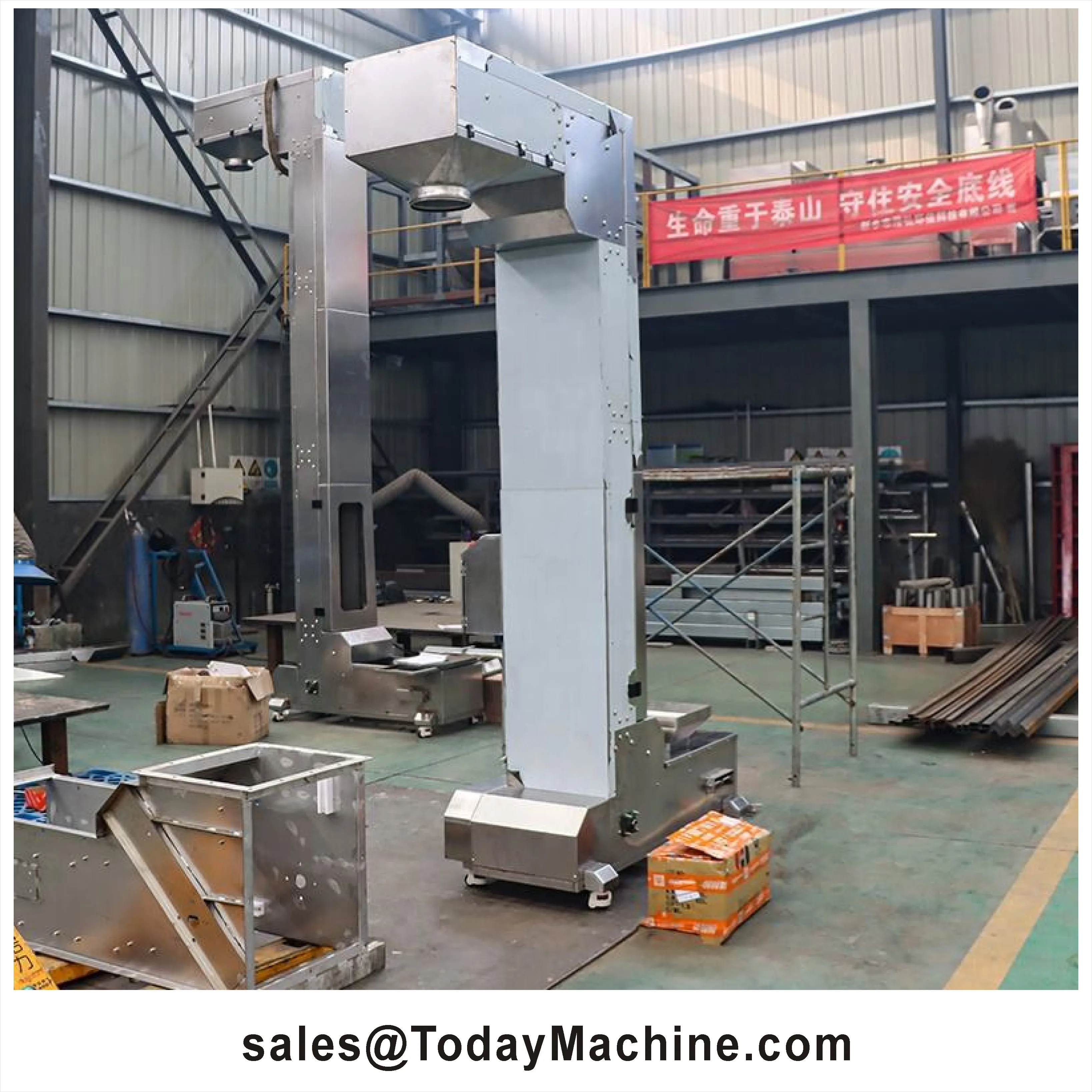 3200Z Factory Price Z Shaped Bucket Elevator Conveyor Conveying Equipment Z Elevator Feeder Granules Food Snack Z Conveyor