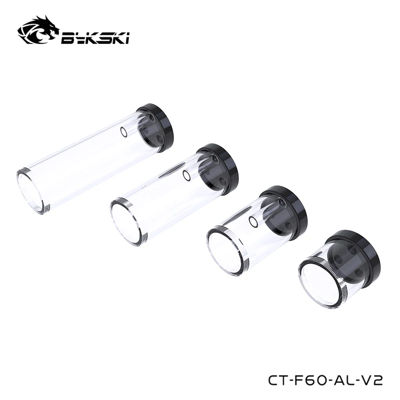 Bykski Water Cooling Pump Extend Cylindrical Tube Reservoir Modify Cover,G1/4