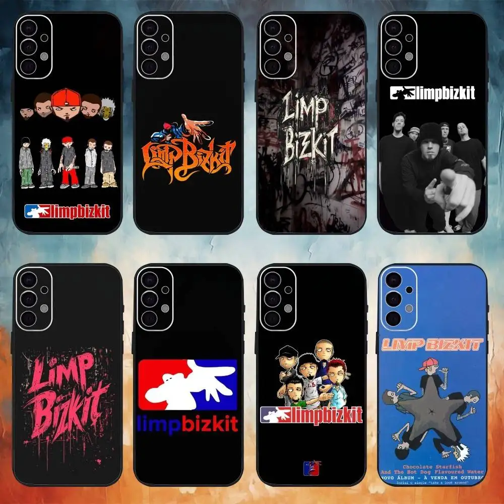 Rock Band L-Limp B-Bizkit Phone Case For Samsung S26,25,24,23,22,30,21,10,9,Ultra,Plus,Lite Black Soft Case