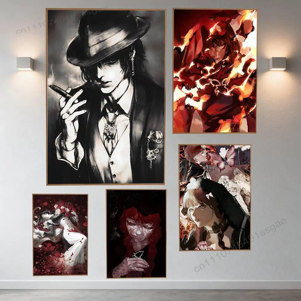 

The House in Fata Morgana Poster Retro Paper Sticker DIY Room Bar Cafe Aesthetic Art Wall Painting