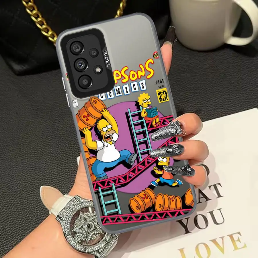 The Simpsons Cartoon- Phone Cover Case for Samsung Galaxy A15 A16 A24 A25 A17 A54 A56 A23 A12 A72 A51 A04 A31 A07 A26 A50 A34
