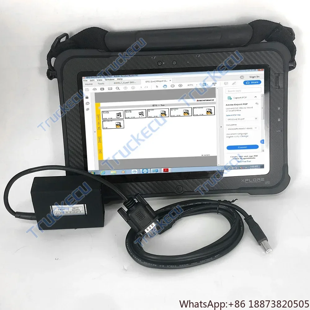 

Xplore tablet Forklift Diagnostic tool cables software auto for Judit Box Incado Diagnostic Scanner v4.37 JUDIT-4 Jungheinrich