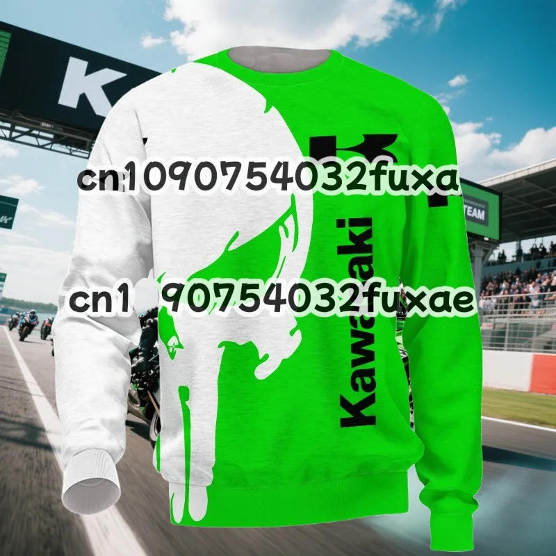 

2026 Latest Kawasaki Off Road Motorcycle Long Sleeve Top Quick Dry Breathable Clothing for Mountain Bike and Downhill Racing