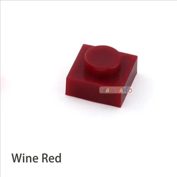 300 stücke DIY Bausteine Dünne Zahlen Bricks 1x1 Punkte 25 Farbe Pädagogisches Kreative Größe Kompatibel Mit 3024 Spielzeug für Kinder