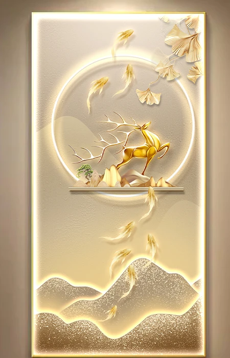 

Abstract Landscape Mountain Entrance Decoration Painting Corridor Corridor Hanging Painting High end Light Luxury