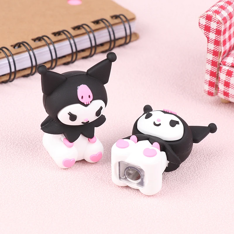 Pencil Sharpener Kuromi Accessories Cute Beauty Kawaii Cartoon Anime Pen Turner Stationery Prize Toy for Girl Gift