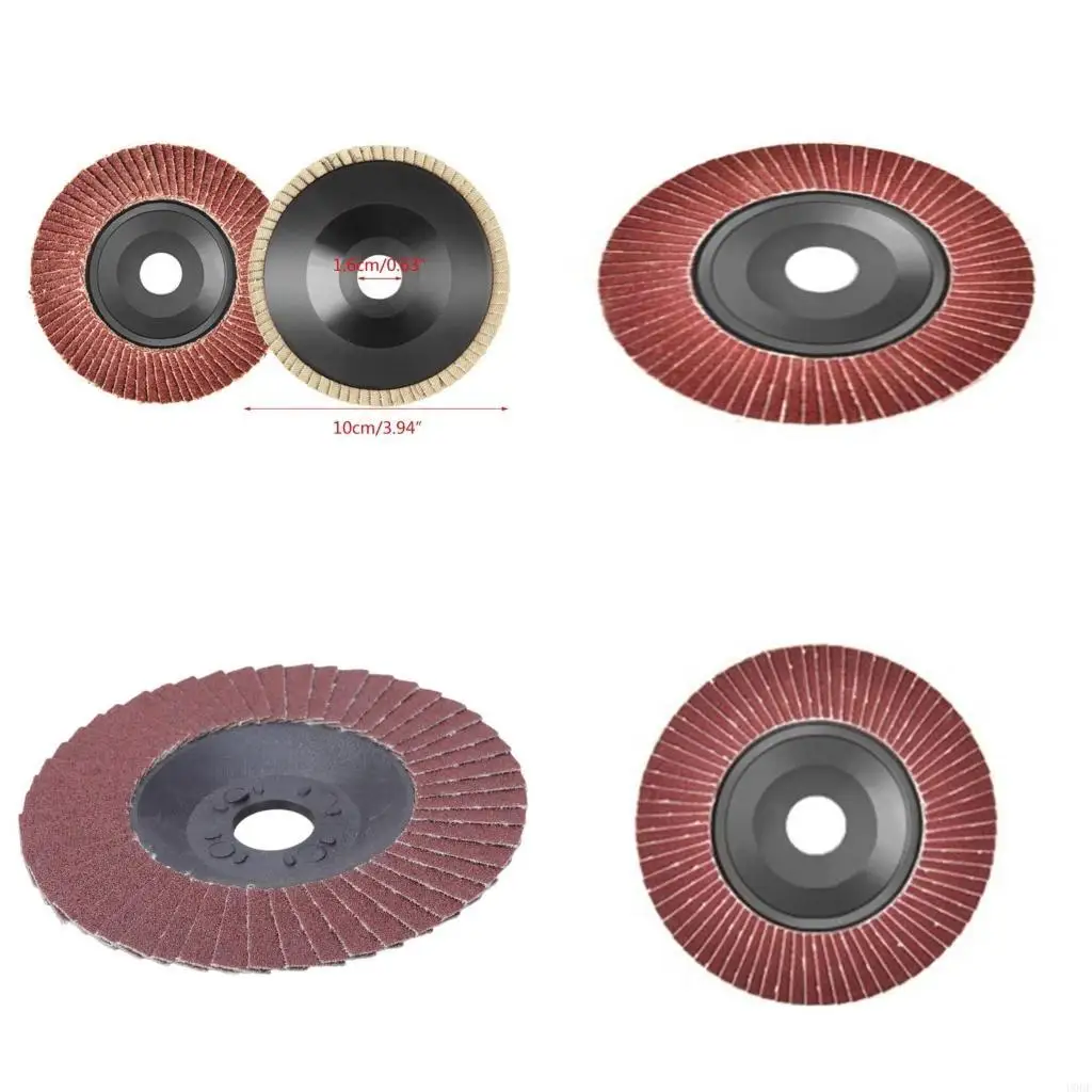 

Flap Disc Abrasive Grinding 100mm 4 Inch Holes Hook and Loop Sandpaper for Angle Grinder Die Grinder