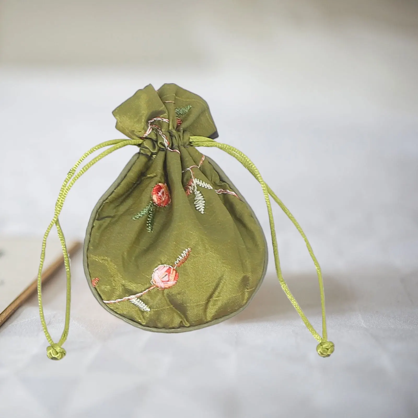 

12pcs Fruit Flower Drawstring Bags 11x13cm Jewelry Gift Pouch Small Treat Bags for Party Favor Wedding Banquet Celebrations