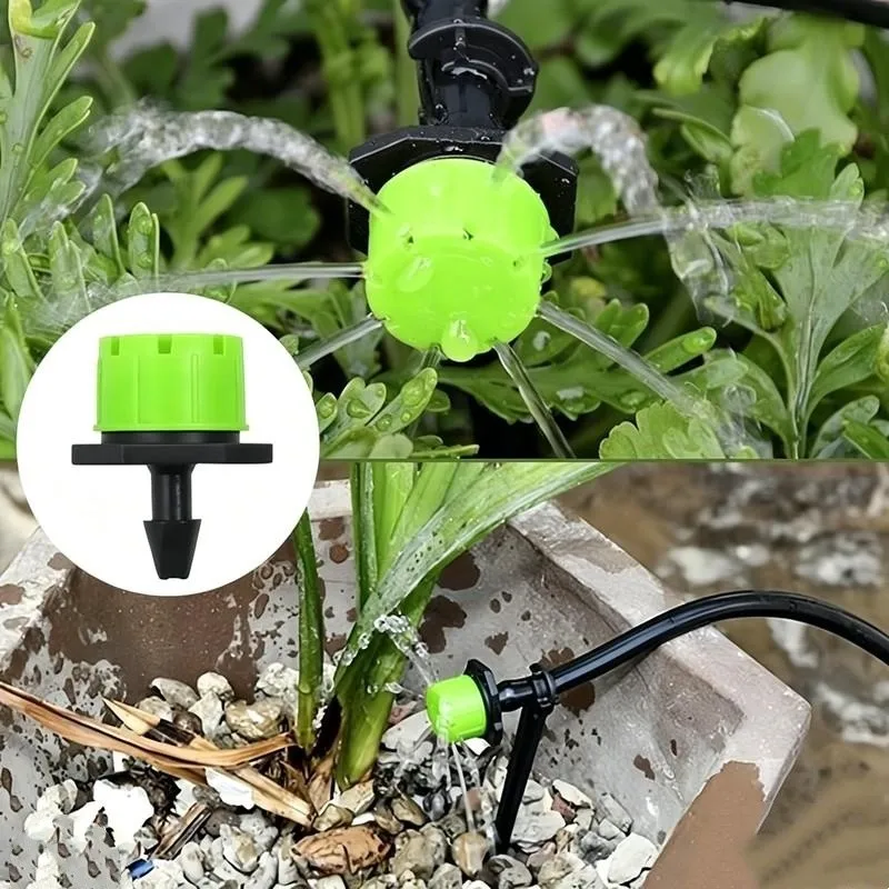 300 pcs Water Flow Control Nozzles, Efficient Water Saving, suitable for Vegetable Garden Sprinkling, Independent Switch