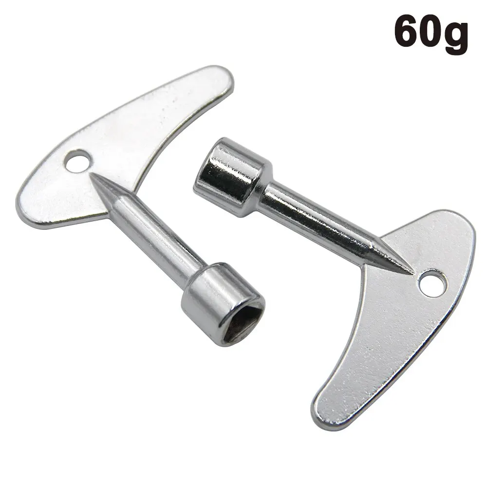 2PC Silver Inner Triangle Key Wrench Household Elevator Water Meter Electric Control Cabinet Electric Meter Valve Universal Tool