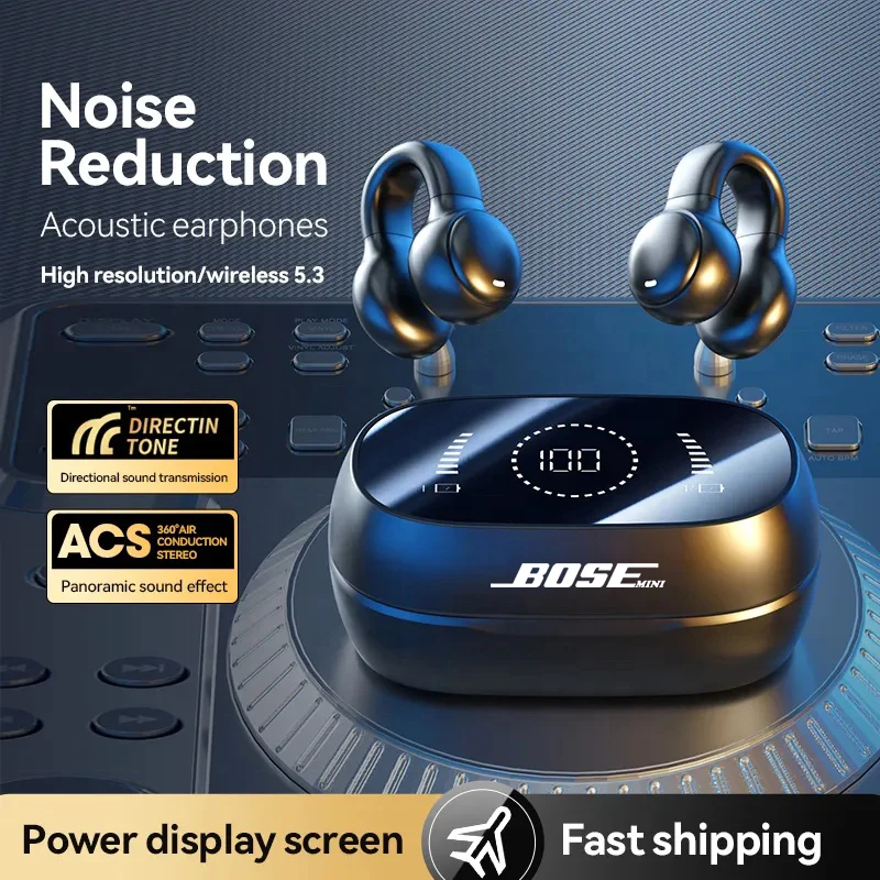 الأصلي BOSEmini M47 سماعات لاسلكية سماعات بلوتوث الحد من الضوضاء سماعات العظام سماعات التوصيل مع هيئة التصنيع العسكري الحرة