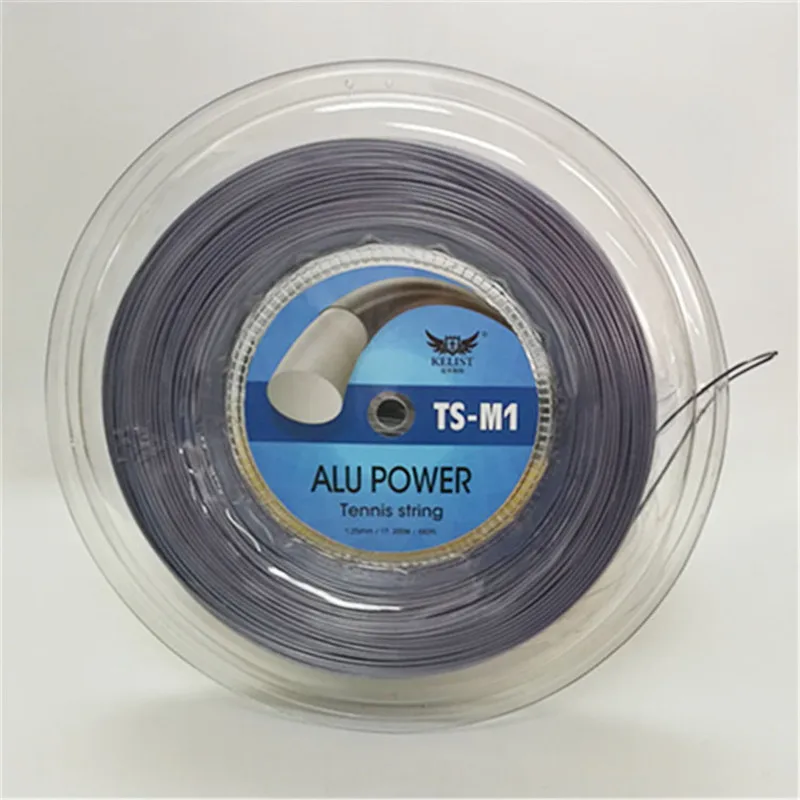 High Quality As Luxilon Alu Power Big Banger Tennis Racquet String 200m gray color