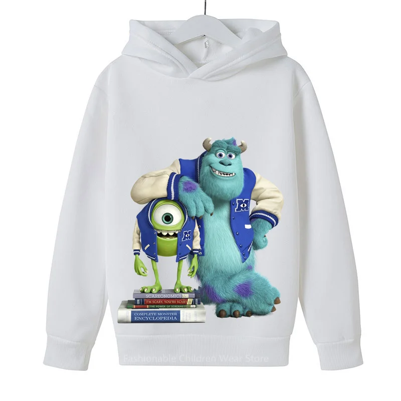 Disney Monsters Inc Hoodie 2024 New Arrival - Adorable Cartoon Print Korean Fashion for Children