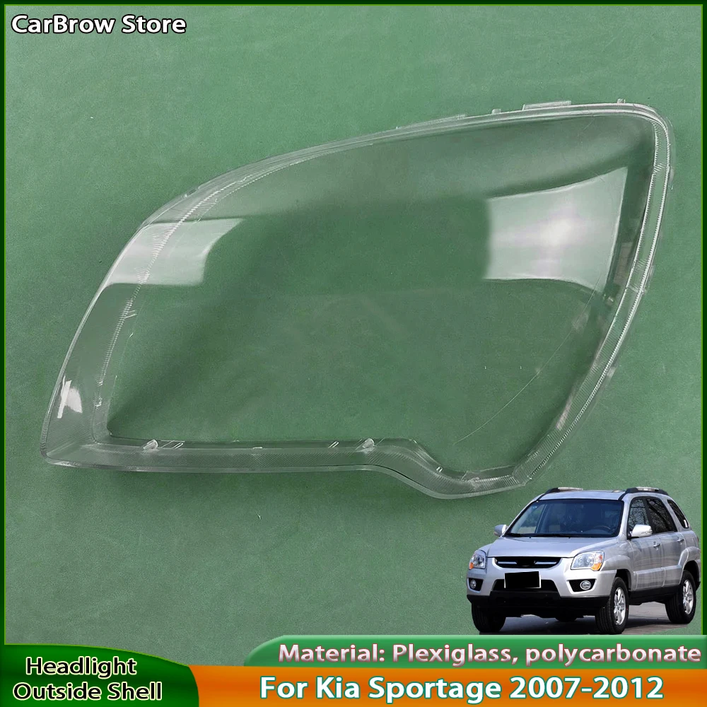 

For Kia Sportage 2007 2008 2009 2010 2011 2012 Headlight Shade Transparent Lampshade Headlamp Cover Lamp Shell Headlights Lens