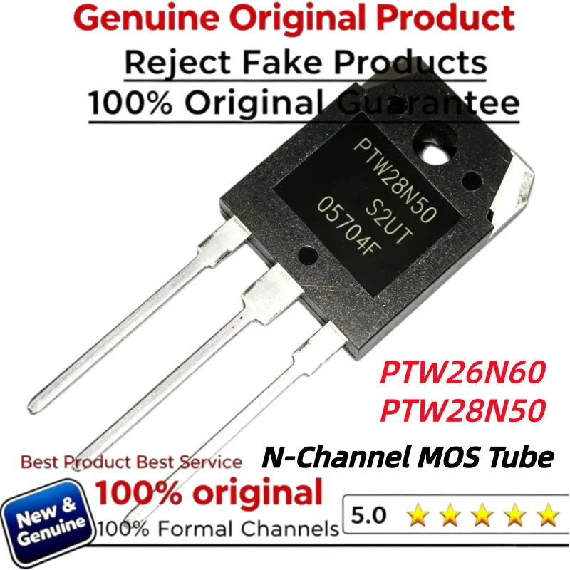 10pcs 100% New Imported Original  PTW26N60  PTW28N50  N-Channel MOS Tube   26A 600V 28A 500V  TO-247