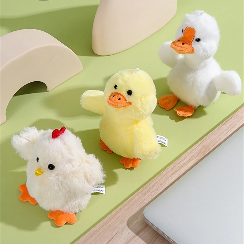 Electric Plush Cartoon Chicken/Duck/Geese Creatively Toy Funny Relieve Electric Plush Birthday Toy for Dropship