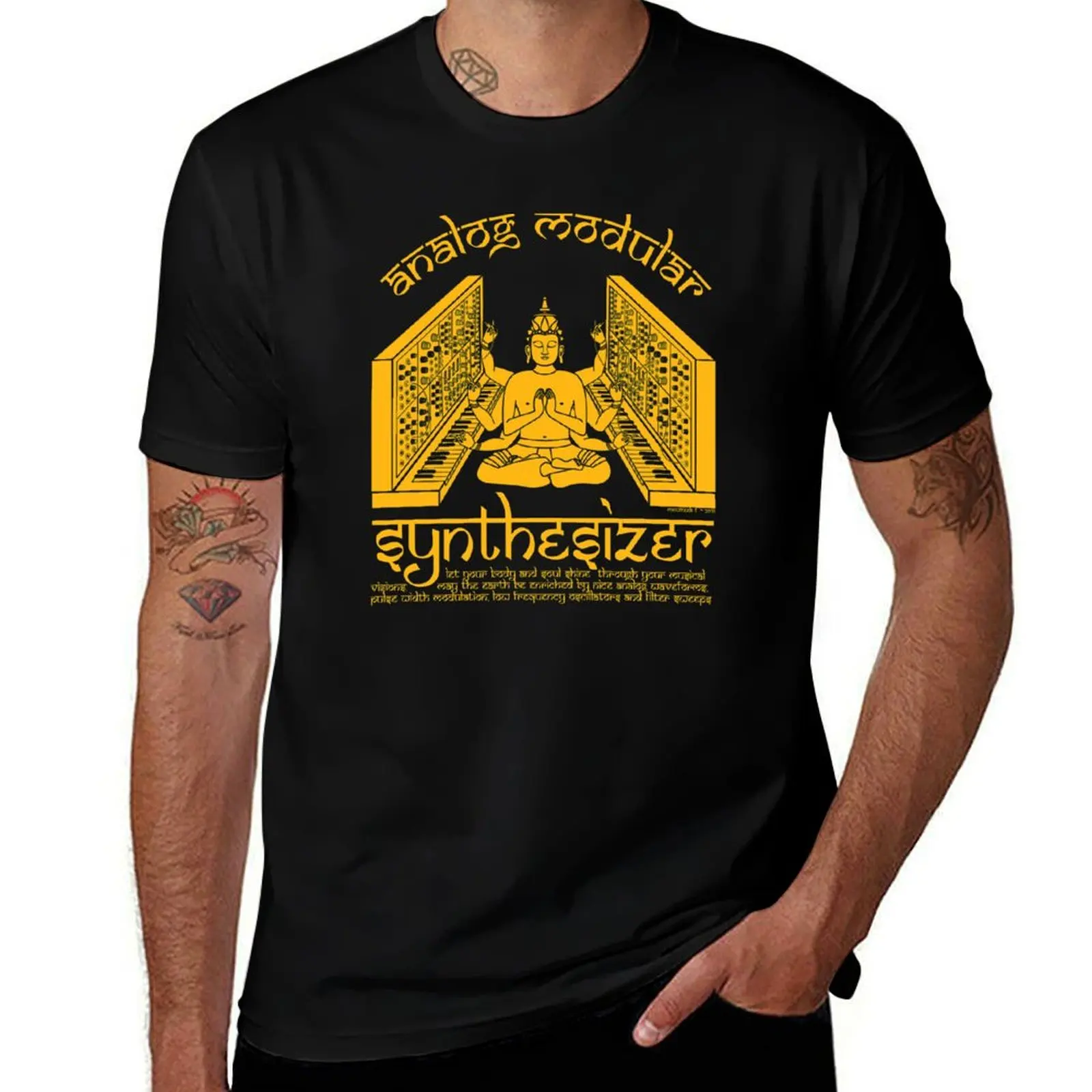 Modular Synthesizer God for Electronic Musician T-Shirt Plus Size Summer Casual T-Shirt