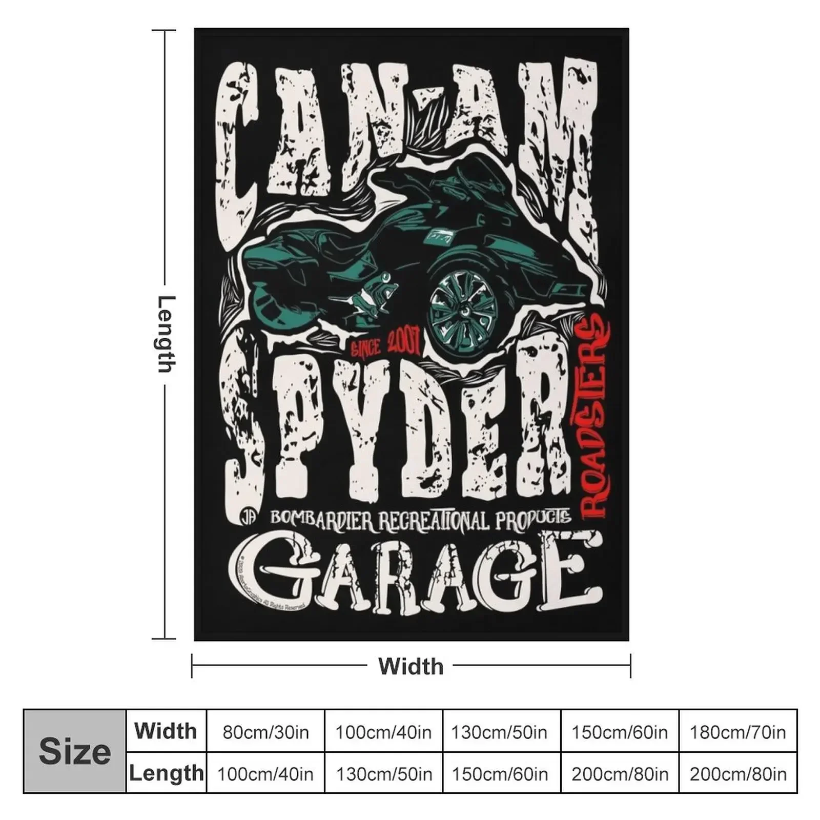 Can-Am Spyder Retro Throw Blanket Summer Beddings Sofa Blankets